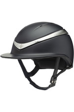 Charles Owen Halo Luxe Wide Peak Helmet & Headband HALOWPBS - Black / Platinum